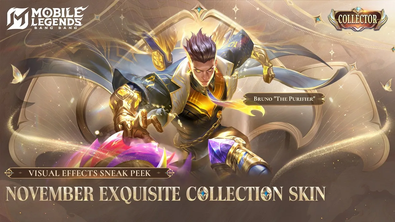 Bocoran Event Exquisite Collection MLBB November 2026: Skin Bruno The Purifier dan Diskon 50 Persen