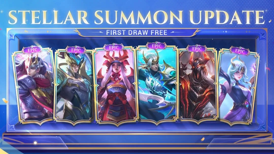 Event Stellar Summon MLBB Terbaru Hadirkan 6 Skin Fated Battle
