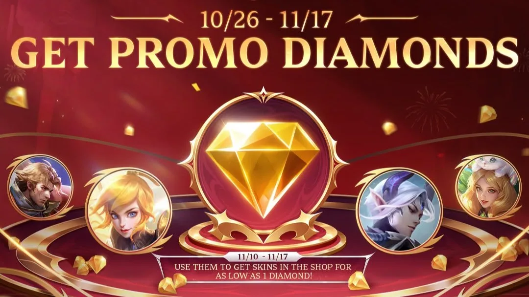 Cara Dapat 825 Promo Diamonds MLBB Gratis dan Jadwal Mega Sale